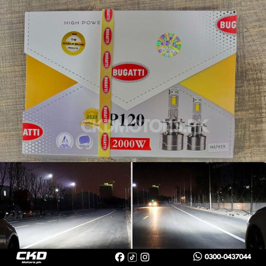 Bugatti LED HeadLight  P120 | H4, H11 , 9005, 9006 | 2000W