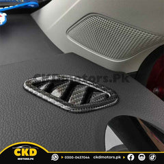 MG ZS Dashboard AC Vents Carbon Fiber Trims | 2020-24