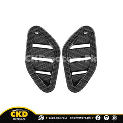 MG ZS Dashboard AC Vents Carbon Fiber Trims | 2020-24