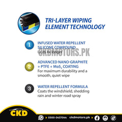 Flat Silicone Wiper Blades For Toyota Land Cruiser 2009-2025