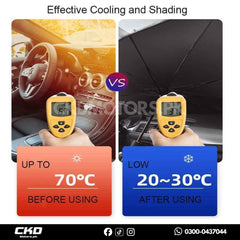 Car Umbrella Sun Shade Cover for Haval H6 (2022–2025) – Foldable Windshield UV & Heat Protection Shield