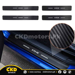 Honda Civic Carbon Fiber Door Sill Sticker 4 pcs