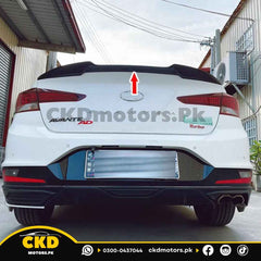 Hyundai Elantra 2021-2024 Trunk Spoiler Version 2