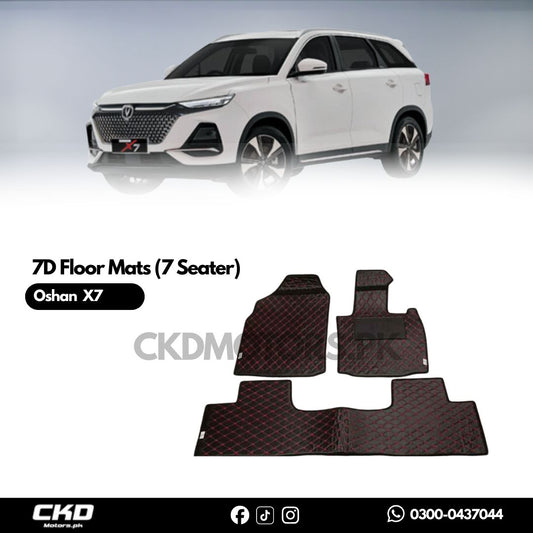Changan Oshan X7 7D Floor Mats 7 Seater With Trunk Mat | 2022-24