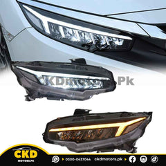 Honda Civic X Audi Style Head Light