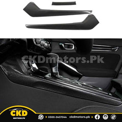 Honda Civic 2022-24 Carbon Fiber Gear Panel Side Trims