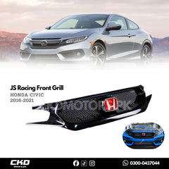Honda Civic X 2016-2021 JS Racing Front Grill