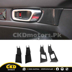 Honda Civic 2022-24 Carbon Fiber Inner Door Handle Bowl Trims