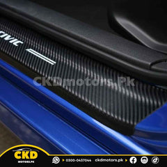 Honda Civic Carbon Fiber Door Sill Sticker 4 pcs