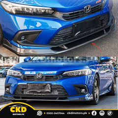 Honda Civic 2022-24 11 Gen Voltex Carbon Fiber Splitter/Canard