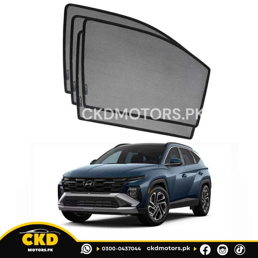 QS Sun Shades (Car Pardy) for Hyundai Tucson HEV 2025 – Premium UV Protection