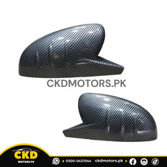 Batman Carbon Fiber Mirror Covers for New Suzuki Swift – Aggressive Sporty Look