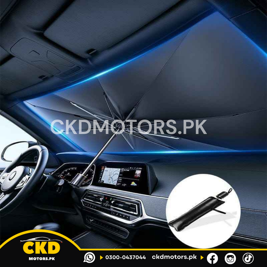 Universal Umbrella Sun Shade for Hyundai Tucson HEV 2025 – Windshield UV & Heat Shield