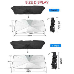 Foldable Car Umbrella Sun Shade for Honda City 2022–2025