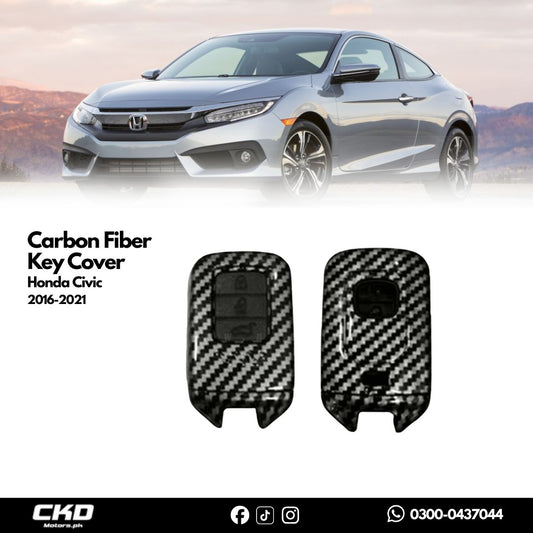 Carbon Fiber Key Cover for Honda Civic 2016-2021