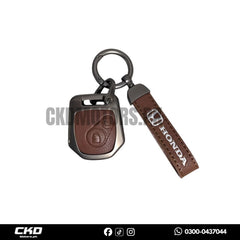 Leather Key Cover For Honda Civic Reborn 2007–2012