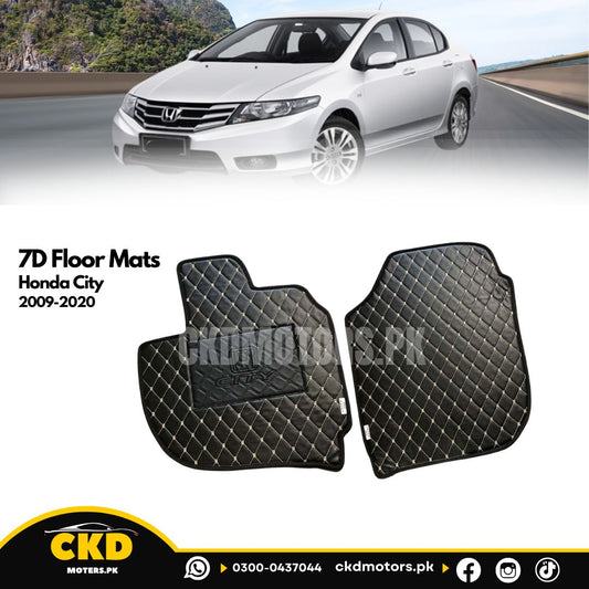 7D Car Floor Mats  for Honda City 2009-2020