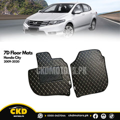 7D Car Floor Mats  for Honda City 2009-2020