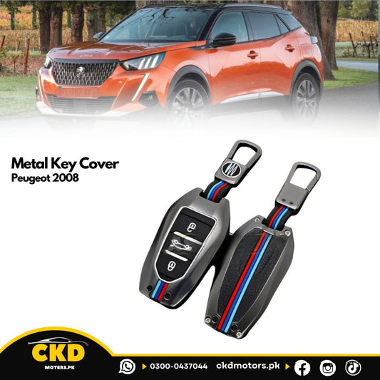 Metal Key Cover For Peugeot 2008