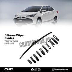 Flat Silicone Wiper Blades for Toyota Yaris 2020-2025